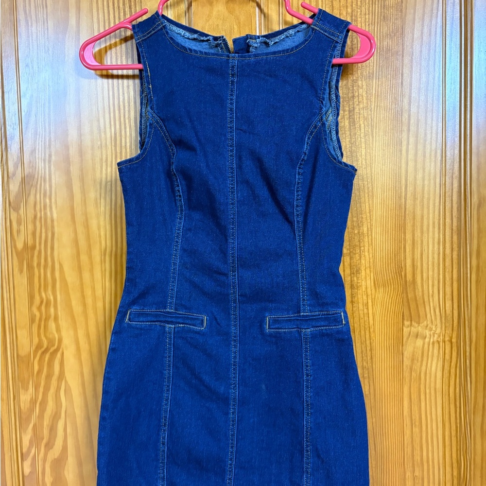 For-Ever 21 Denim Sleeveless Dress